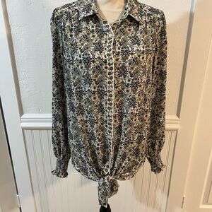 Max Studio Floral Blouse